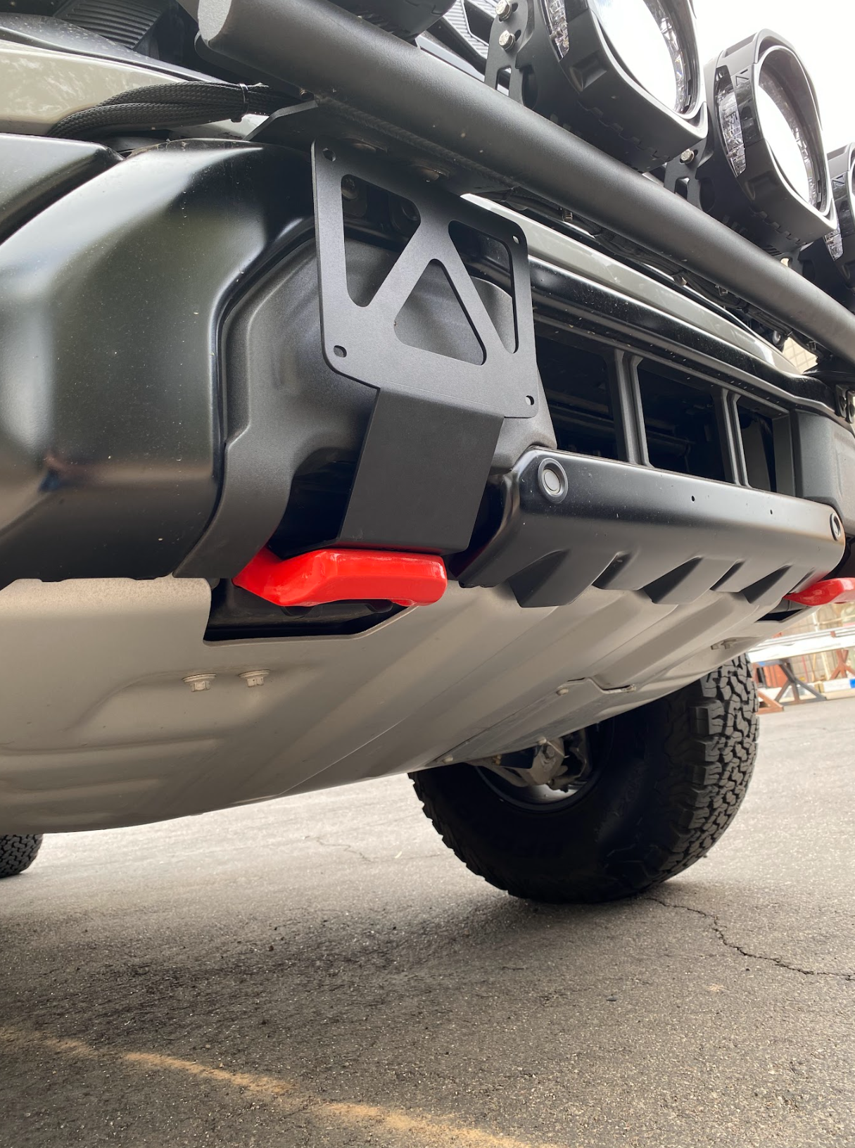 Foutz Motorsports Front Tow Hook License Plate Mount 2024-2026 Ford F-150 Raptor 2024-2026 Ford F-150 Raptor R