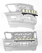 Foutz Motorsports Front Light Mount (stock bumper) 2024-2027 Ford F-150