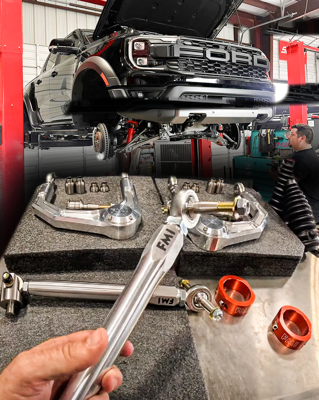 Foutz Motorsports Billet Tie Rod Kit 2024 Ford Ranger Raptor