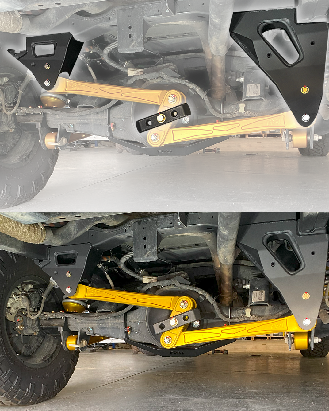 Foutz Motorsports Rear Suspension Watts Link Relocation Kit 2024-2026 Ford Ranger Raptor