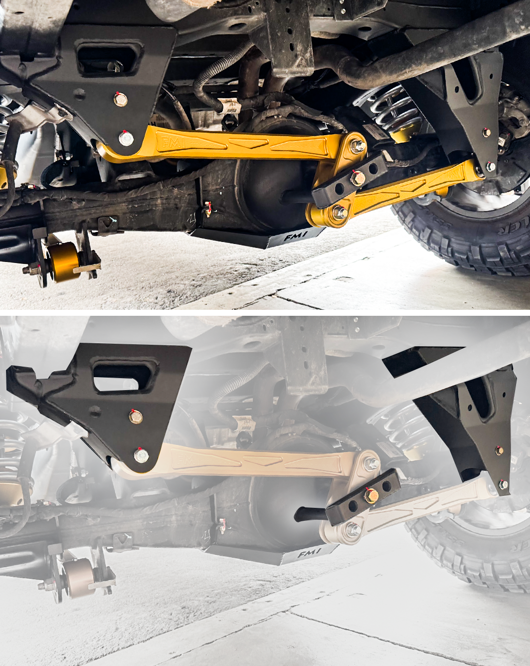 Foutz Motorsports Rear Suspension Watts Link Relocation Kit 2024-2026 Ford Ranger Raptor