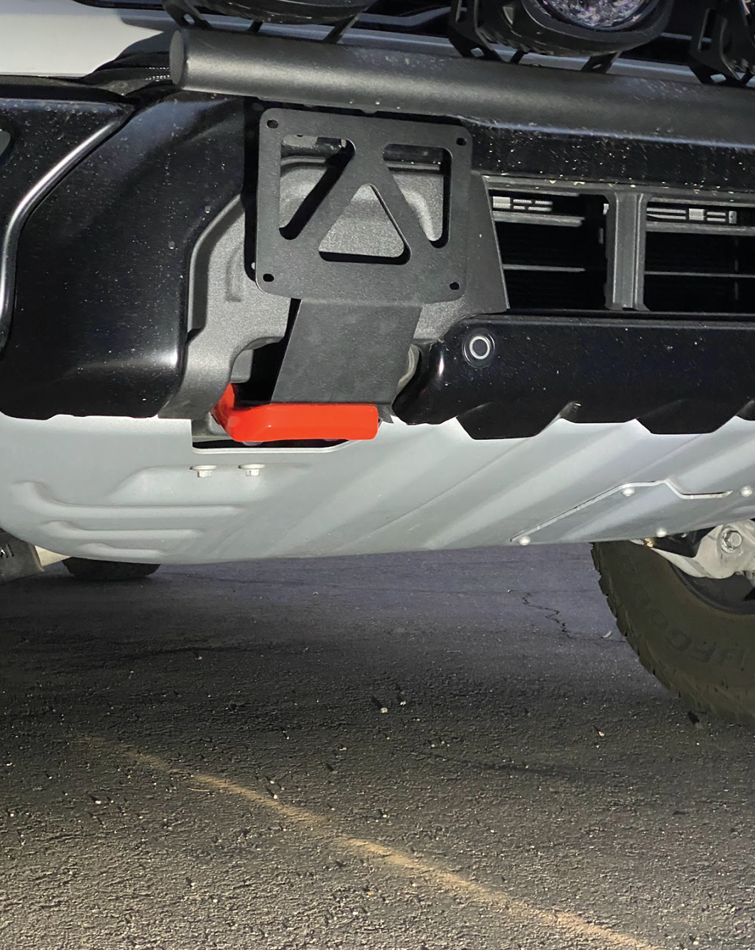 Foutz Motorsports Front Tow Hook License Plate Mount 2024-2026 Ford F-150 Raptor 2024-2026 Ford F-150 Raptor R