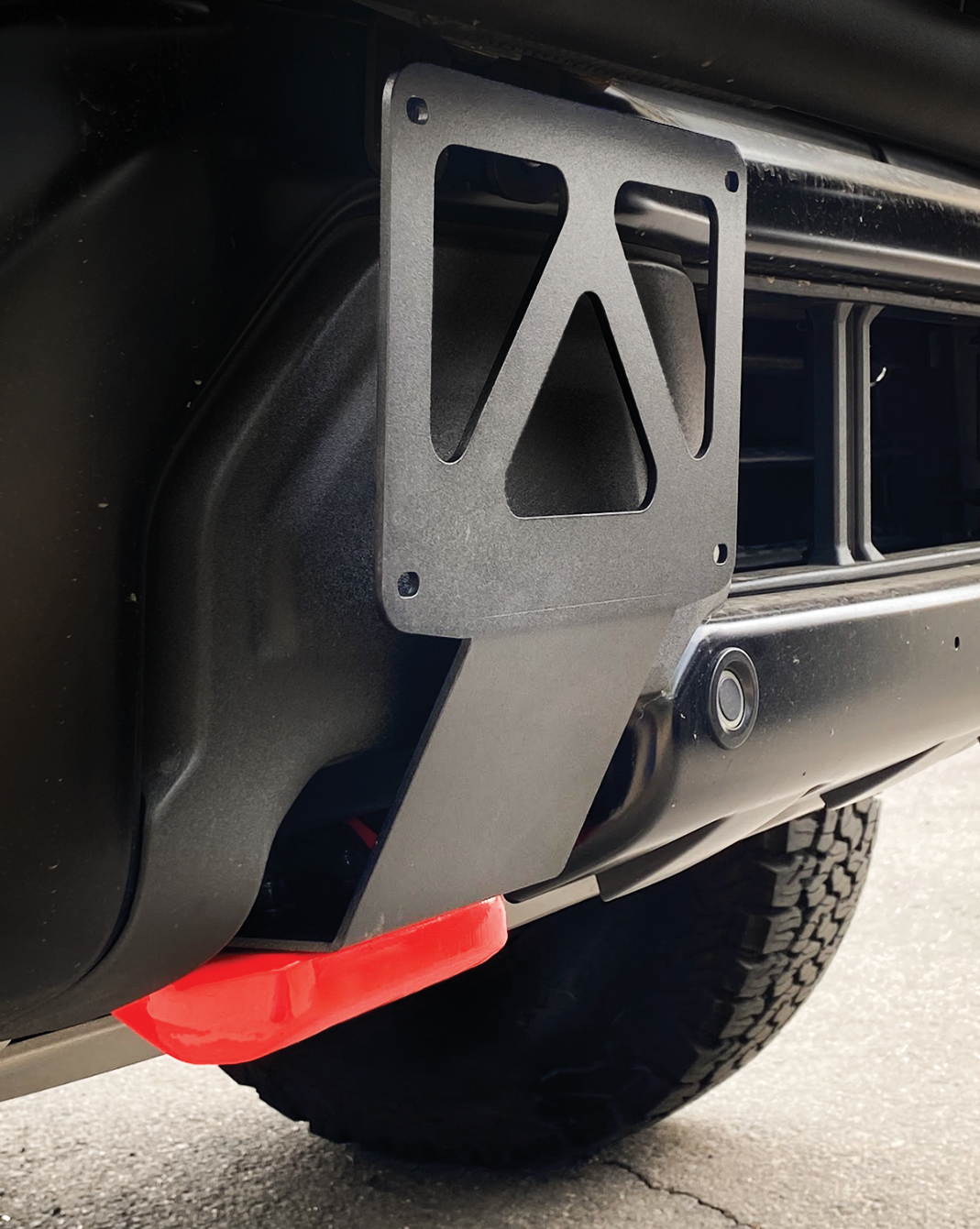 Foutz Motorsports Front Tow Hook License Plate Mount 2024-2026 Ford F-150 Raptor 2024-2026 Ford F-150 Raptor R