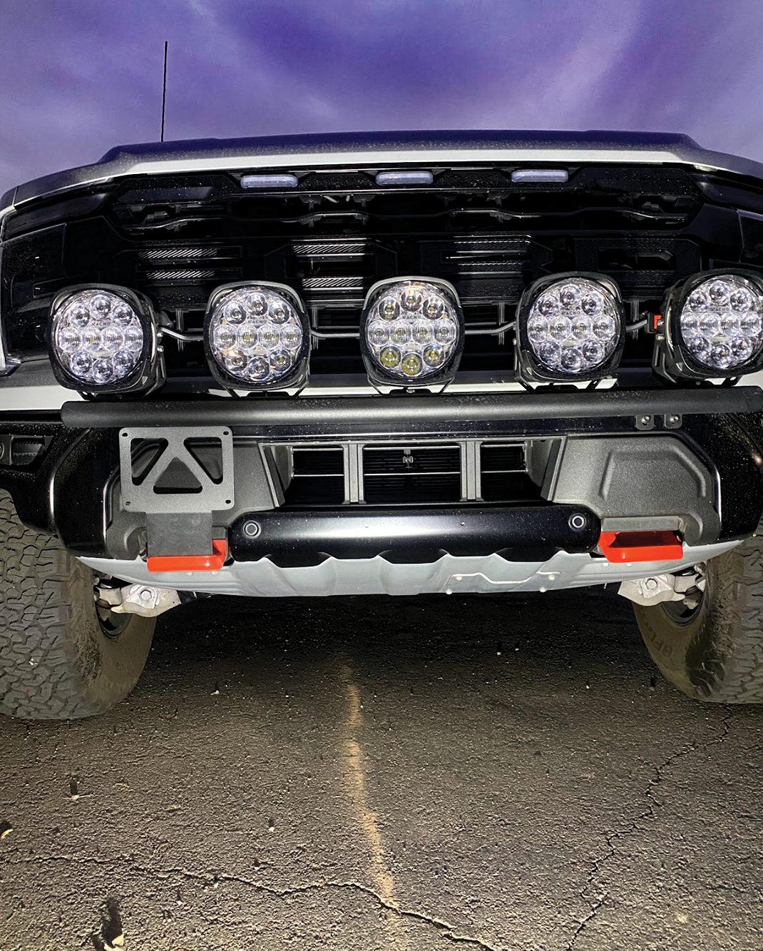Foutz Motorsports Front Tow Hook License Plate Mount 2024-2026 Ford F-150 Raptor 2024-2026 Ford F-150 Raptor R