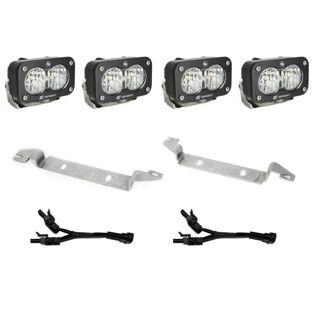 2024+ Toyota Tacoma S2 Sport OEM Fog Light Replacement Kit (Wide Cornering; Clear) - Apollo Off-Road