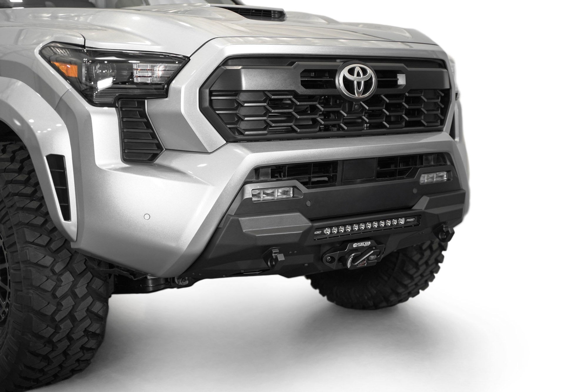 2024 Toyota Tacoma Stealth Center Mount Winch Front Bumper - Apollo Off-Road