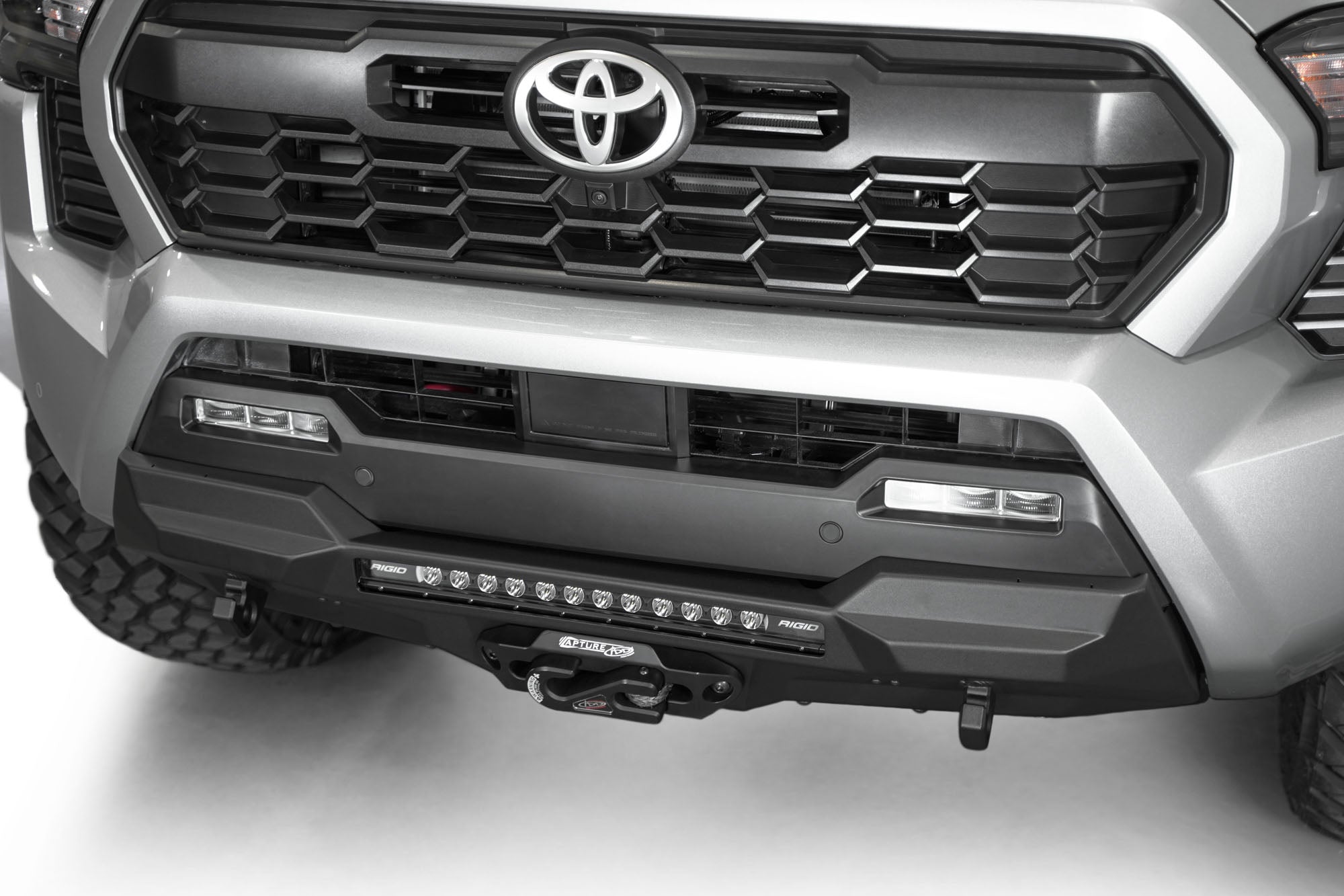 2024 Toyota Tacoma Stealth Center Mount Winch Front Bumper - Apollo Off-Road