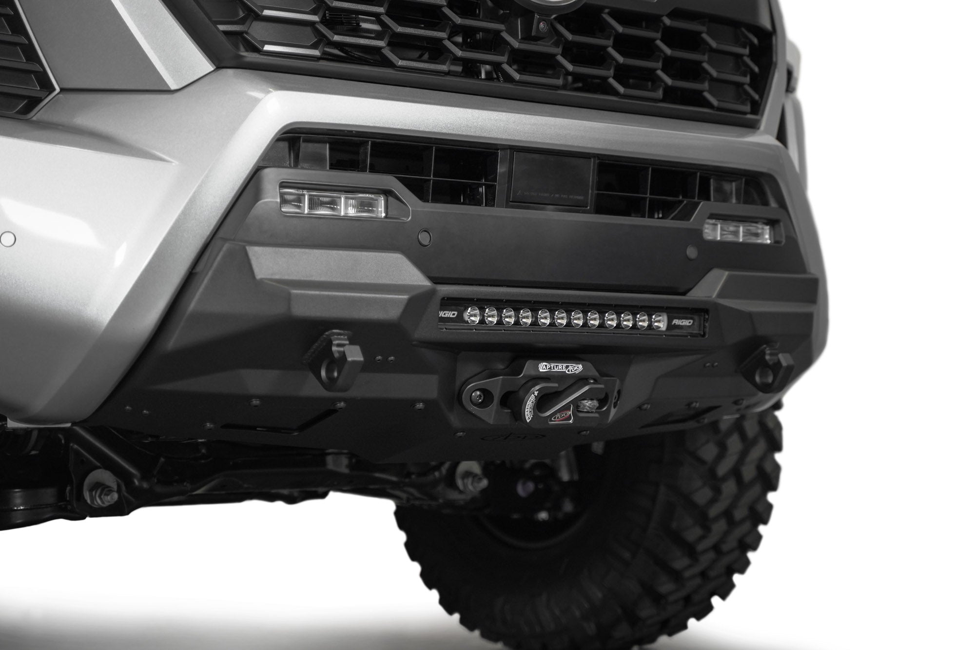 2024 Toyota Tacoma Stealth Center Mount Winch Front Bumper - Apollo Off-Road