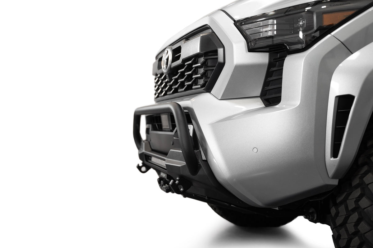 2024+ Toyota Tacoma Stealth Center Mount Winch Front Bumper With Top Hoop - Apollo Off-Road