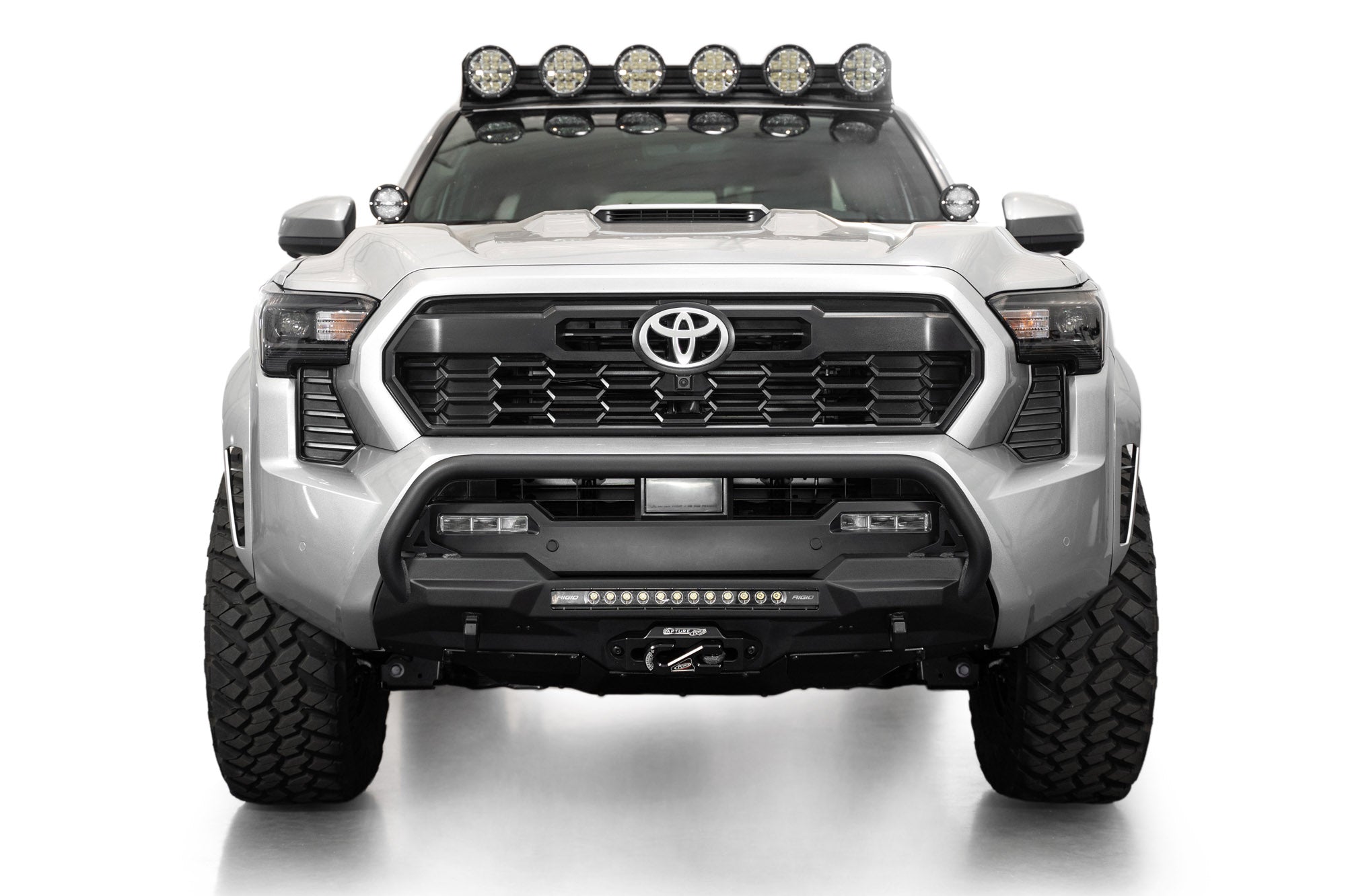 2024+ Toyota Tacoma Stealth Center Mount Winch Front Bumper With Top Hoop - Apollo Off-Road