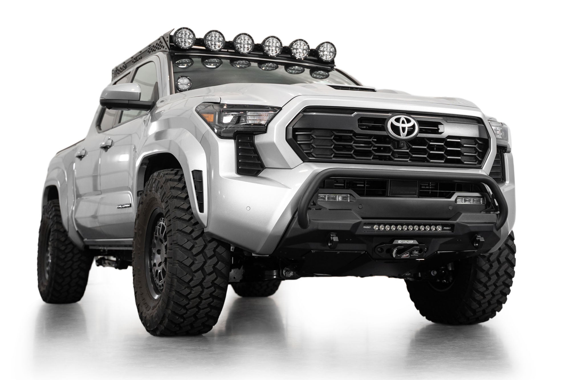 2024+ Toyota Tacoma Stealth Center Mount Winch Front Bumper With Top Hoop - Apollo Off-Road