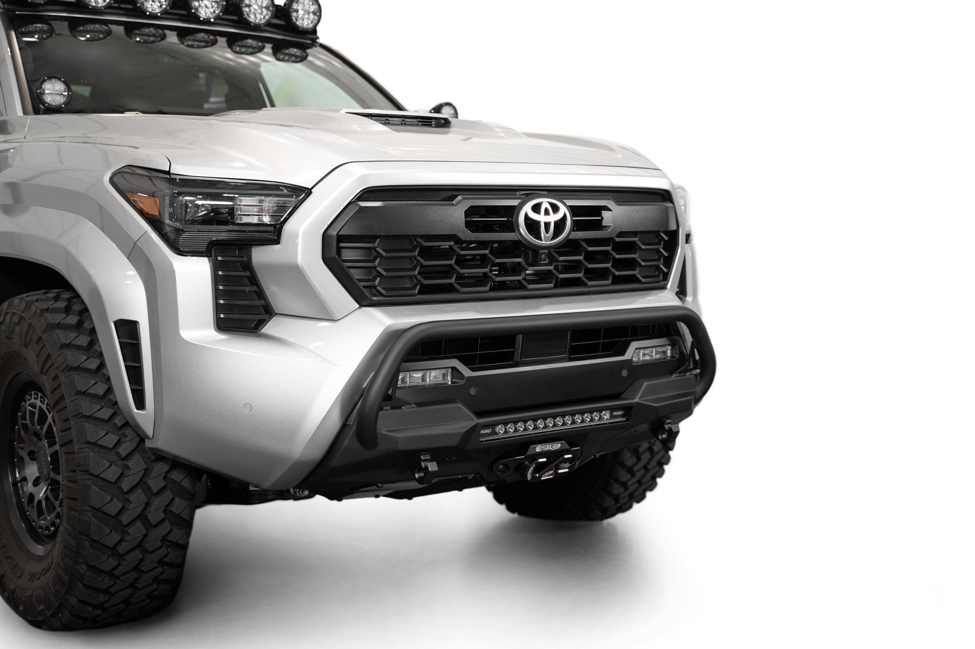 2024+ Toyota Tacoma Stealth Center Mount Winch Front Bumper With Top Hoop - Apollo Off-Road