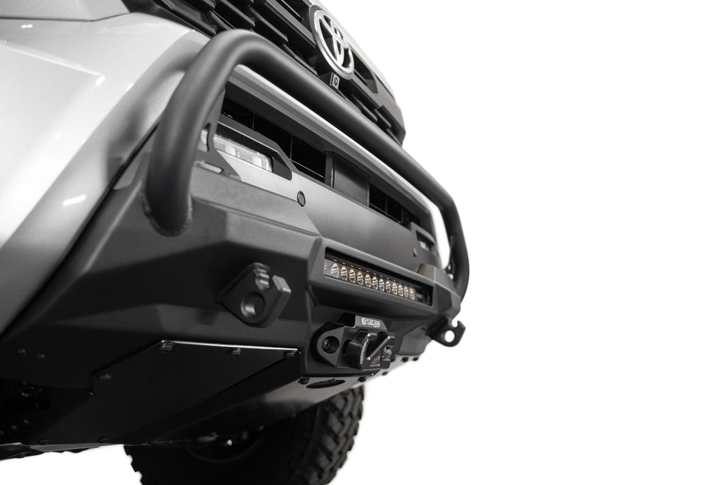 2024+ Toyota Tacoma Stealth Center Mount Winch Front Bumper With Top Hoop - Apollo Off-Road
