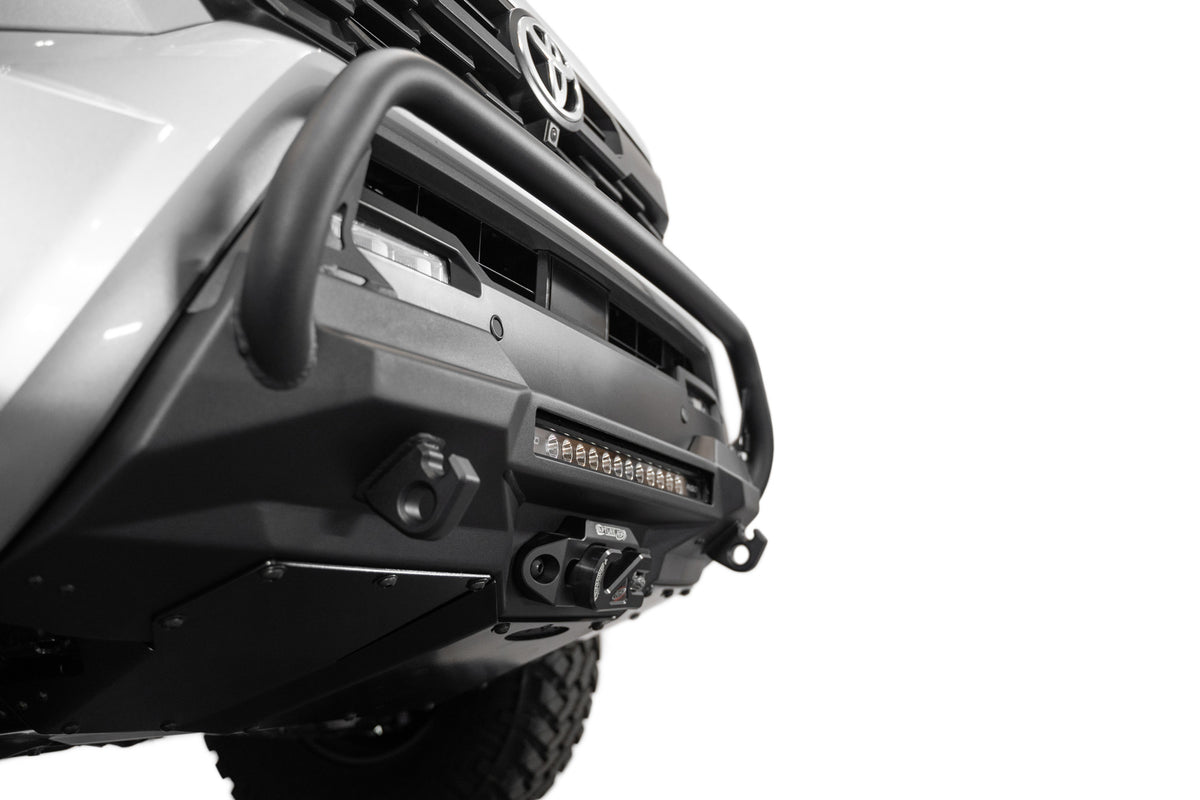2024+ Toyota Tacoma Stealth Center Mount Winch Front Bumper With Top Hoop - Apollo Off-Road