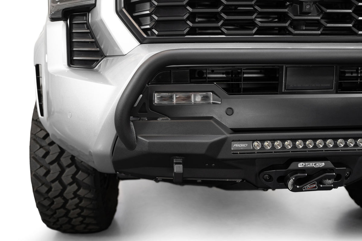 2024+ Toyota Tacoma Stealth Center Mount Winch Front Bumper With Top Hoop - Apollo Off-Road