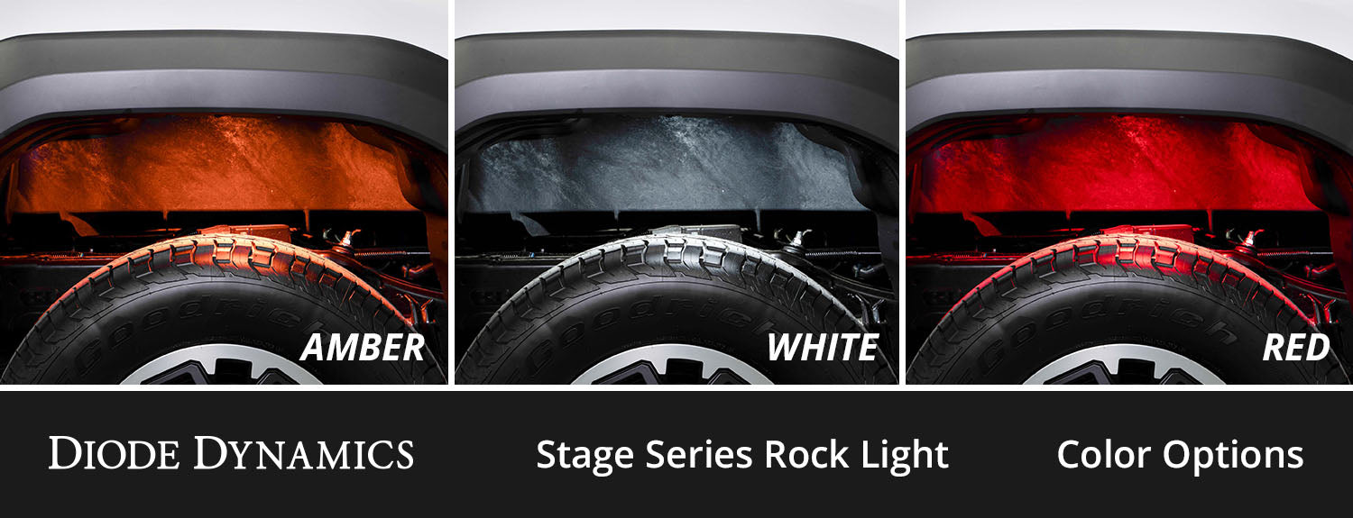 Diode Dynamics Single-Color Rock Light Installer Magnet Mount Kit (12-pack)