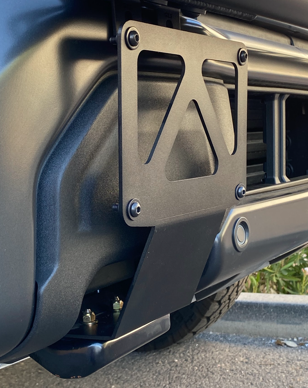 Foutz Motorsports Front Tow Hook License Plate Mount 2025 Ford F-150 Tremor