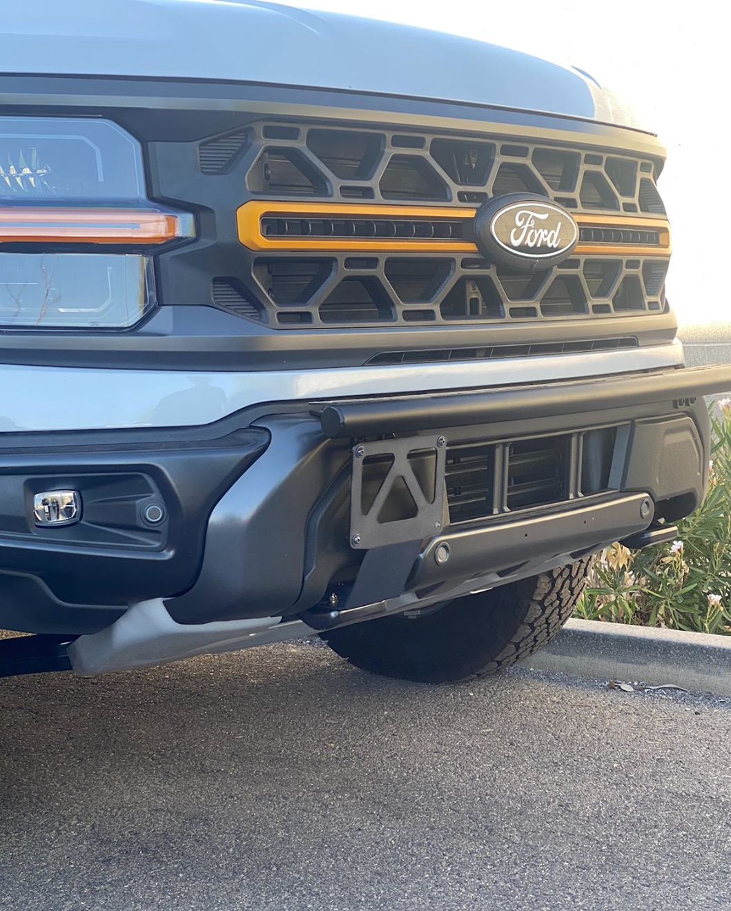 Foutz Motorsports Front Tow Hook License Plate Mount 2025 Ford F-150 Tremor
