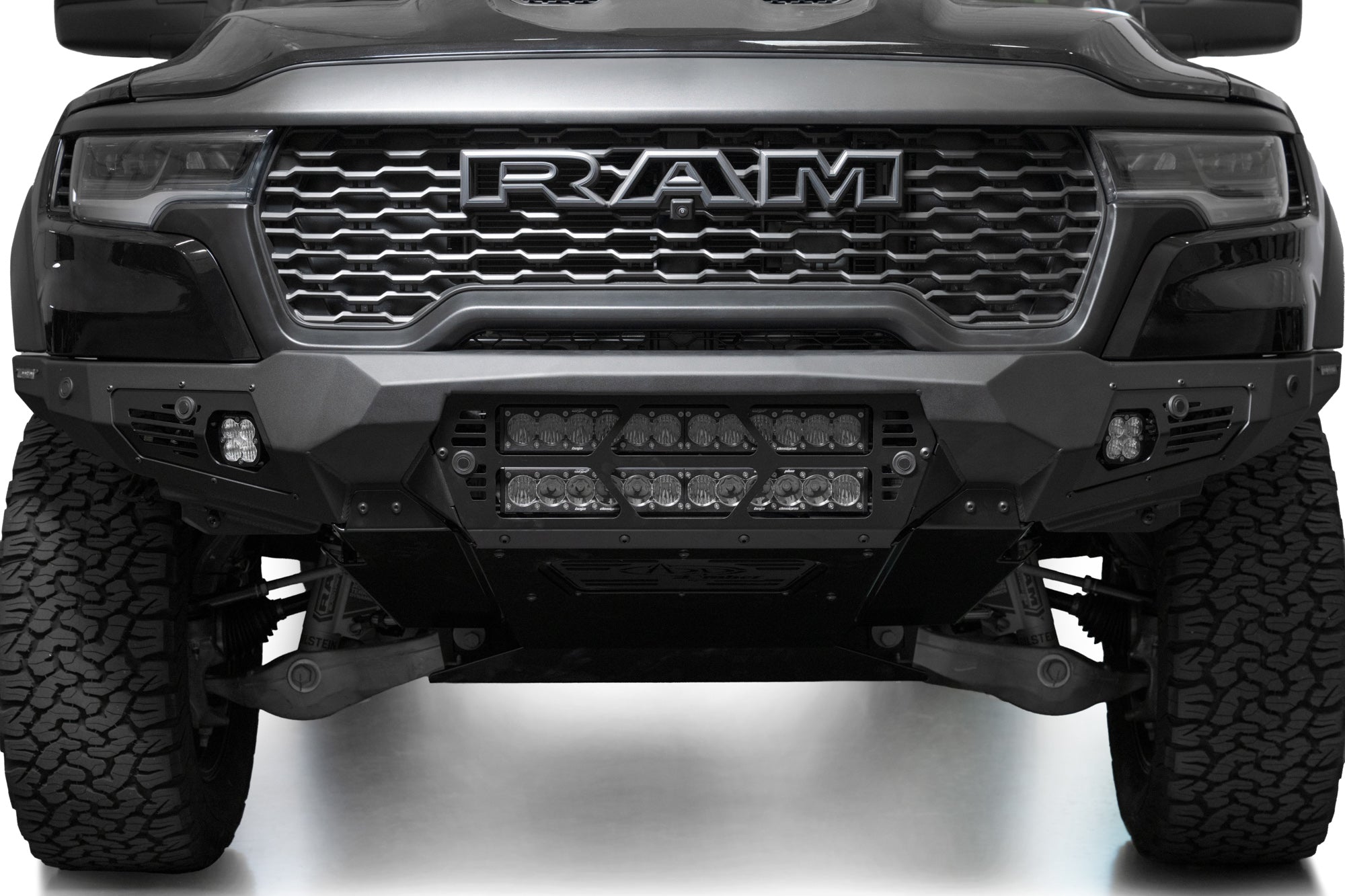 2025 Ram RHO Bomber Front Bumper (20 Inch Lights) - Apollo Off-Road