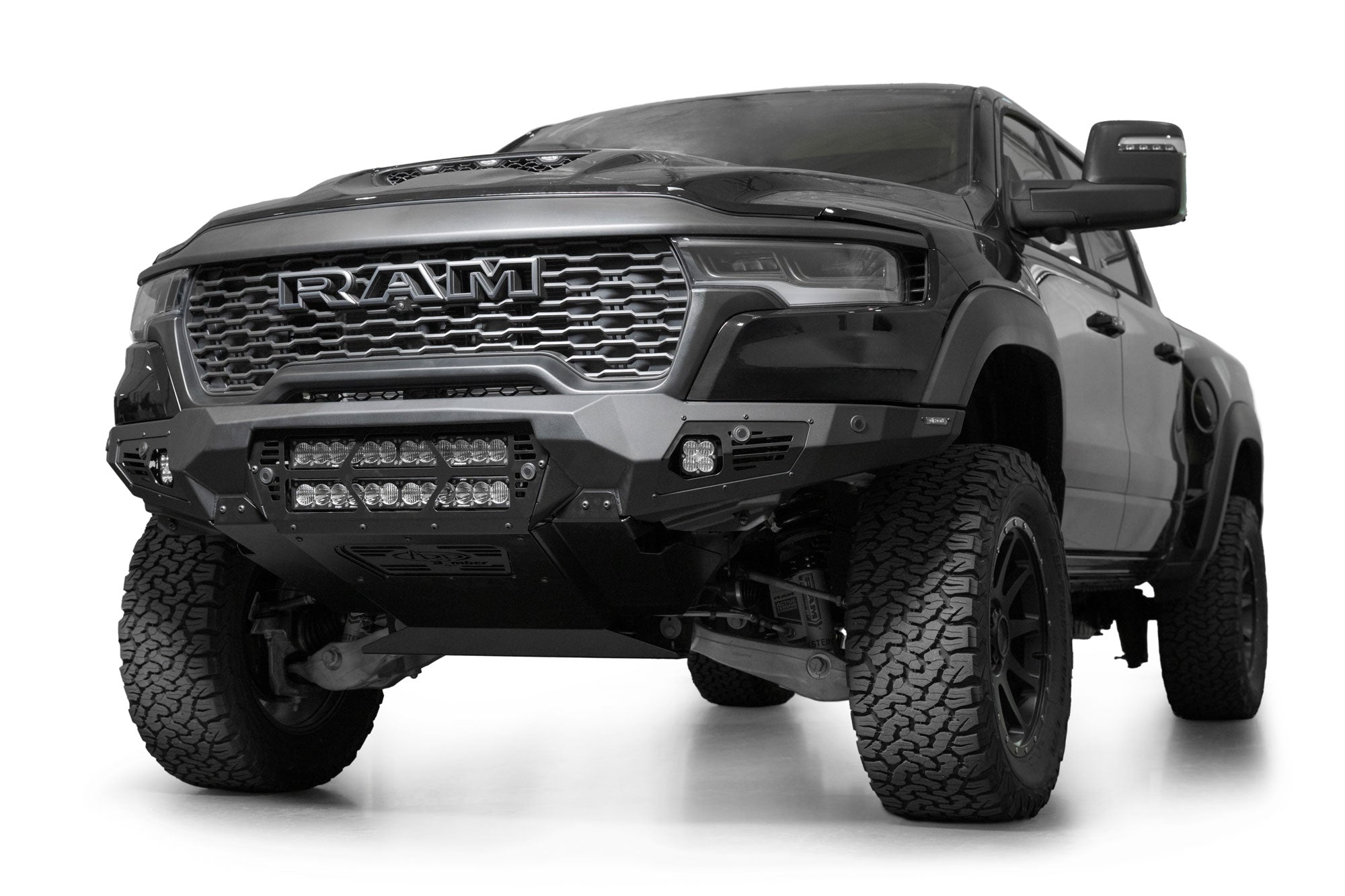 2025 Ram RHO Bomber Front Bumper (20 Inch Lights) - Apollo Off-Road