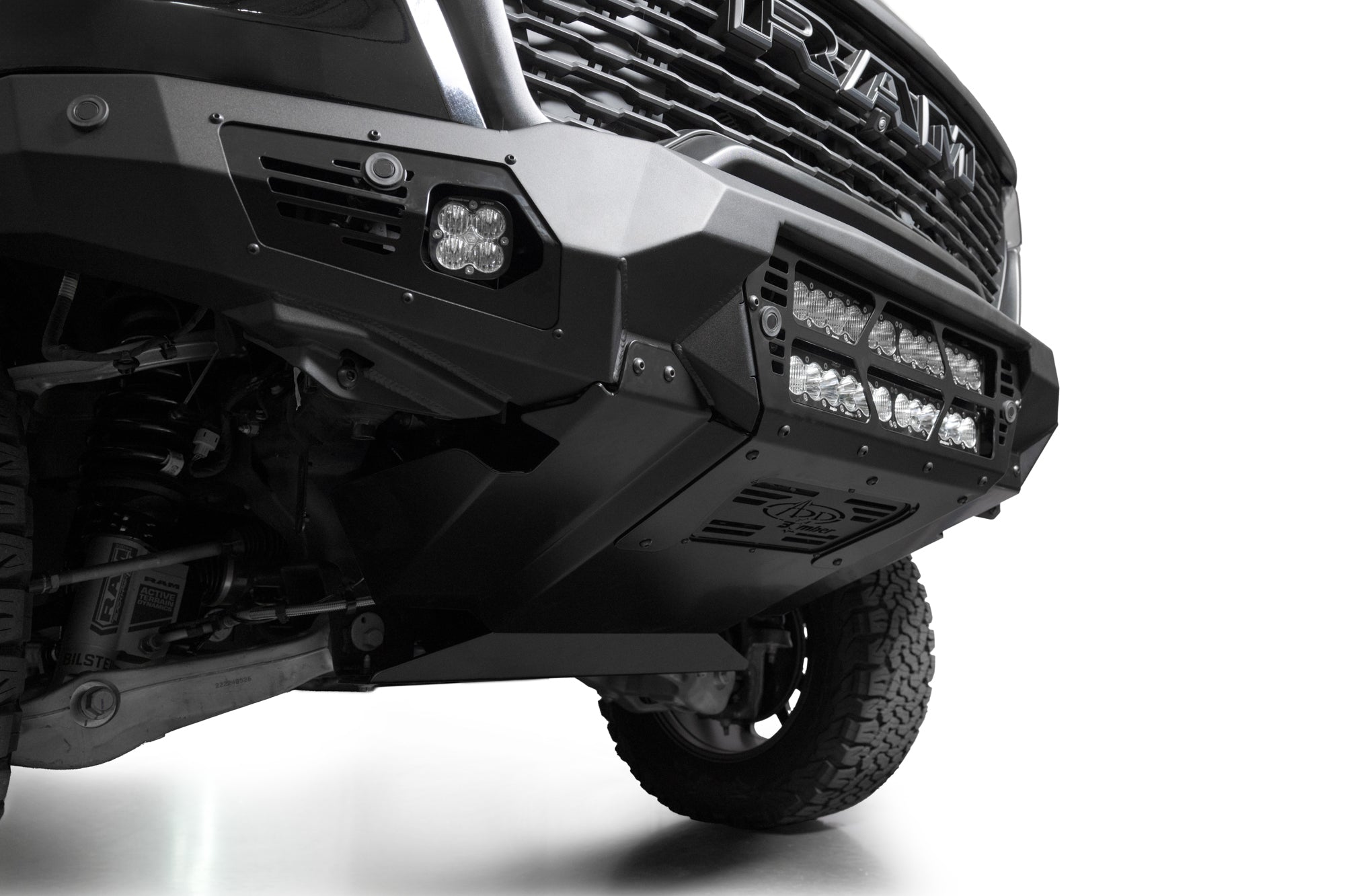 2025 Ram RHO Bomber Front Bumper (20 Inch Lights) - Apollo Off-Road