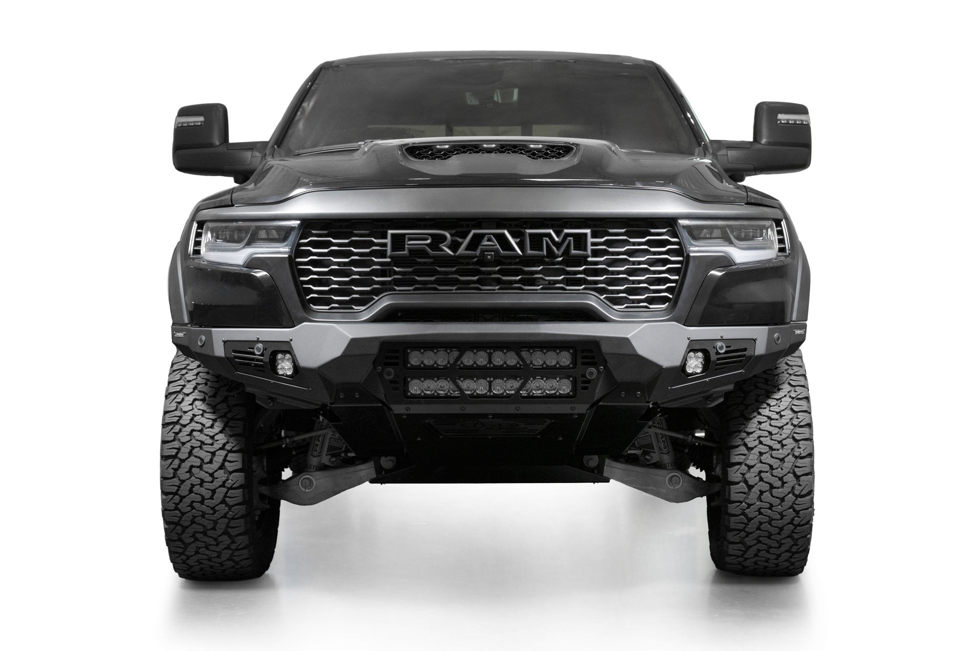 2025 Ram RHO Bomber Front Bumper (20 Inch Lights) - Apollo Off-Road