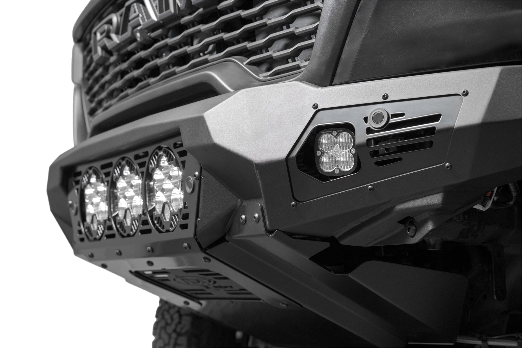 2025 Ram RHO Bomber Front Bumper (Baja) - Apollo Off-Road