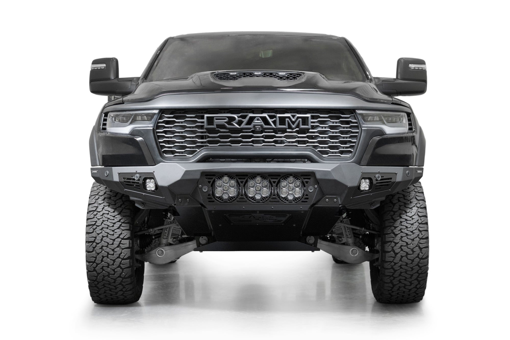 2025 Ram RHO Bomber Front Bumper (Baja) - Apollo Off-Road