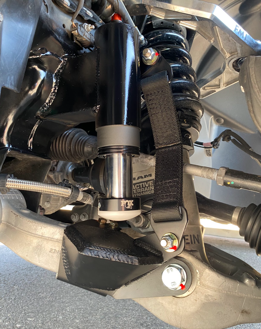 Foutz Motorsports Front Limit Strap & Bump Stop Kit - Stock Lower Arm 2027 Ram 1500 TRX