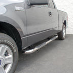 ARIES 3" Round Polished Stainless Side Bars, 2009-2014 Ford F-150