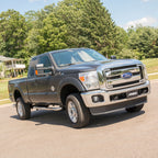 ARIES 3" Round Polished Stainless Side Bars, 1999-2016 Ford F-250/F-350 Super Duty