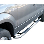 ARIES 3" Round Polished Stainless Side Bars, 2009-2014 Ford F-150