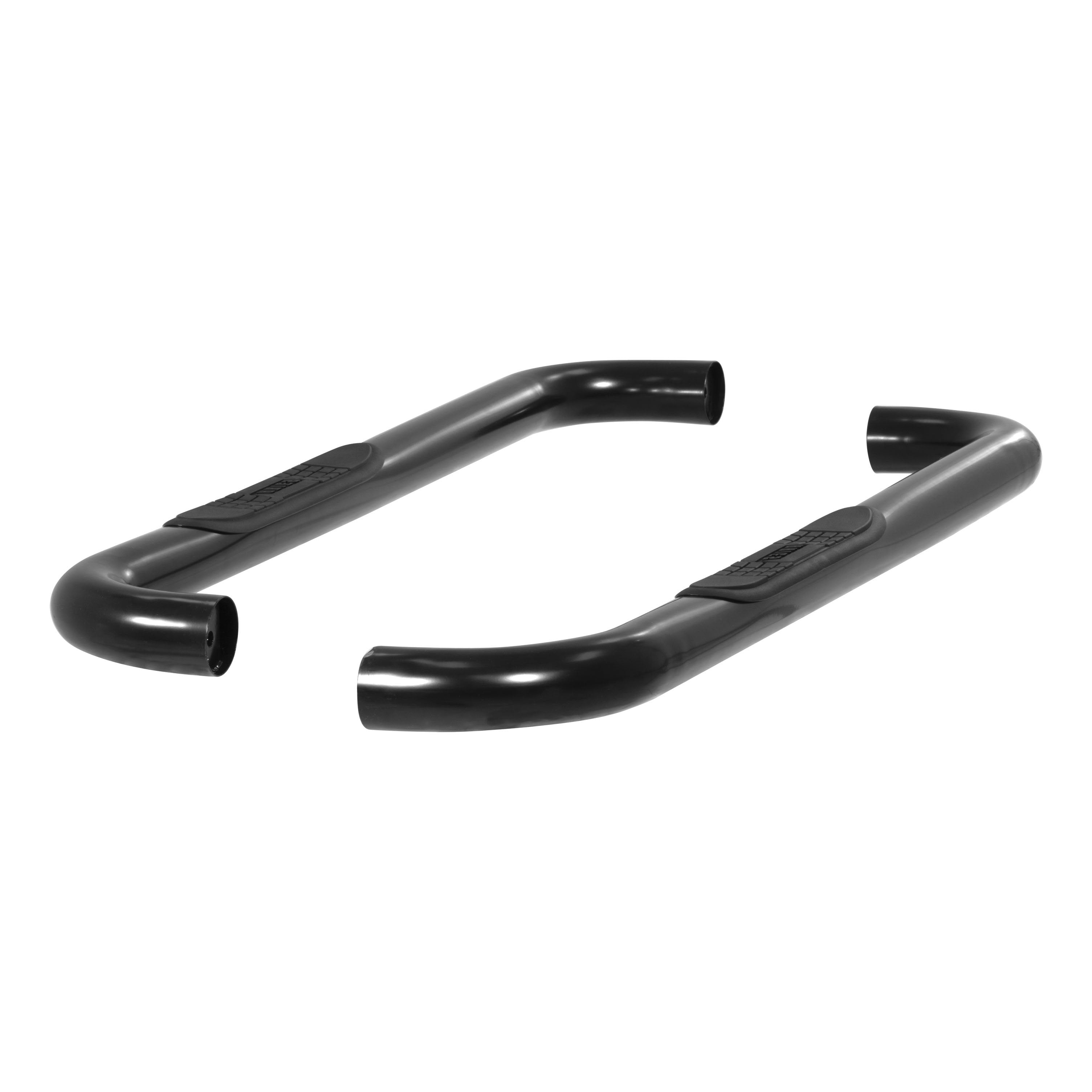 ARIES 3" Round Black Steel Side Bars, 2009-2014 Ford F-150