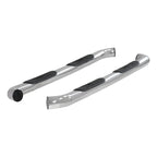 ARIES 3" Round Polished Stainless Side Bars, 2015-2026 Ford F-150, 2017-2026 Ford F-250/F-350/F-450/F-550 Super Duty