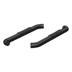 ARIES 3" Round Black Steel Side Bars, 2015-2026 Ford F-150, 2017-2026 Ford F-250/F-350/F-450/F-550 Super Duty