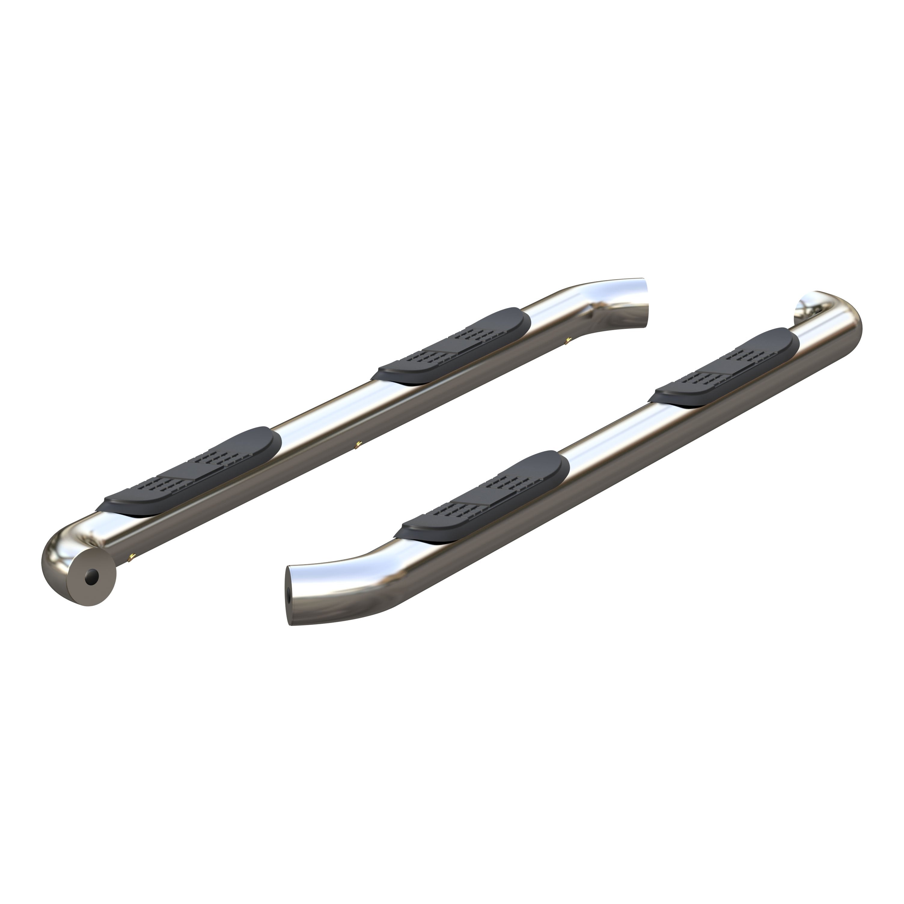 ARIES 3" Round Polished Stainless Side Bars, 2019-2026 Ford Ranger