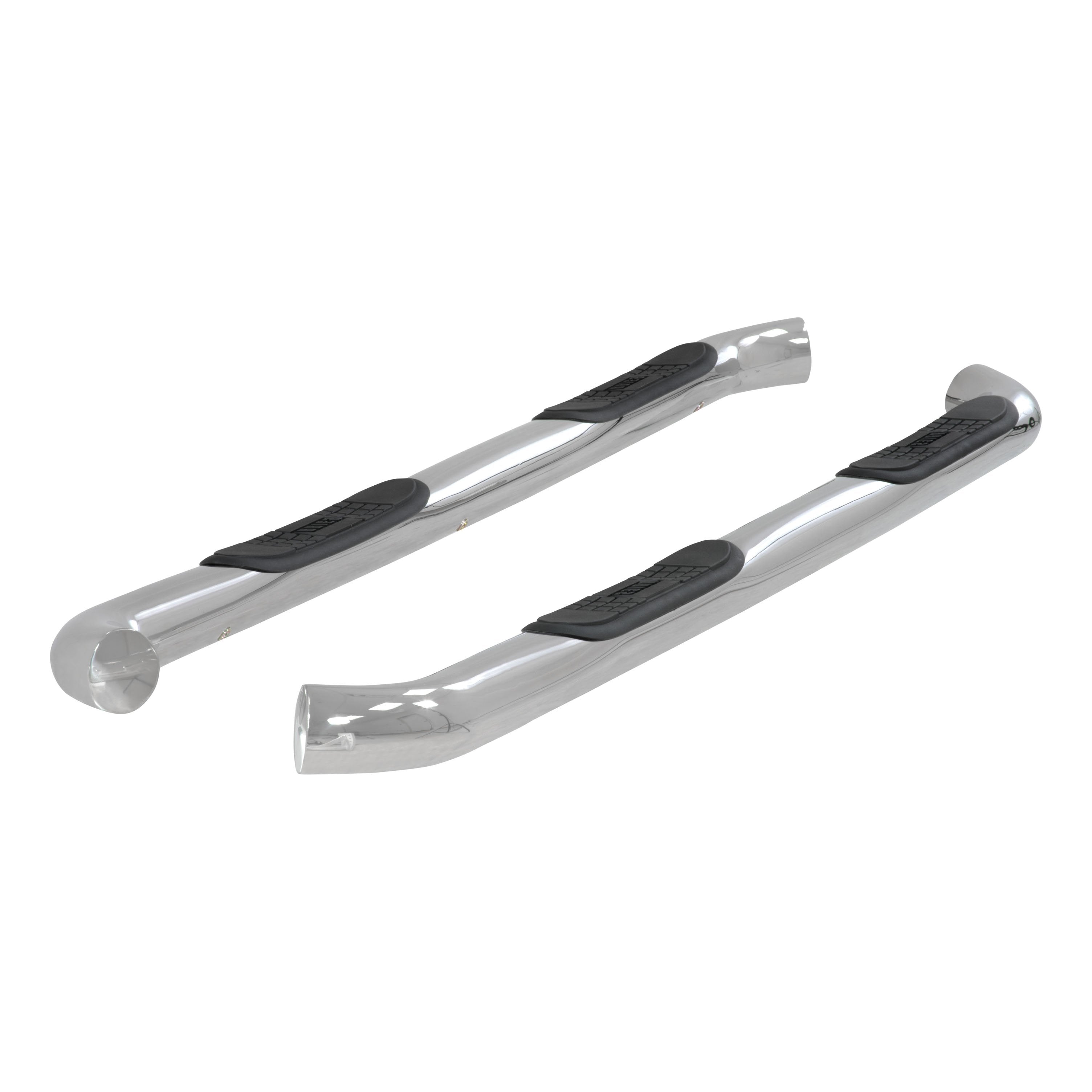 ARIES 3" Round Polished Stainless Side Bars, 2019 Chevy/GMC Silverado/Sierra 1500 LD/Limited
