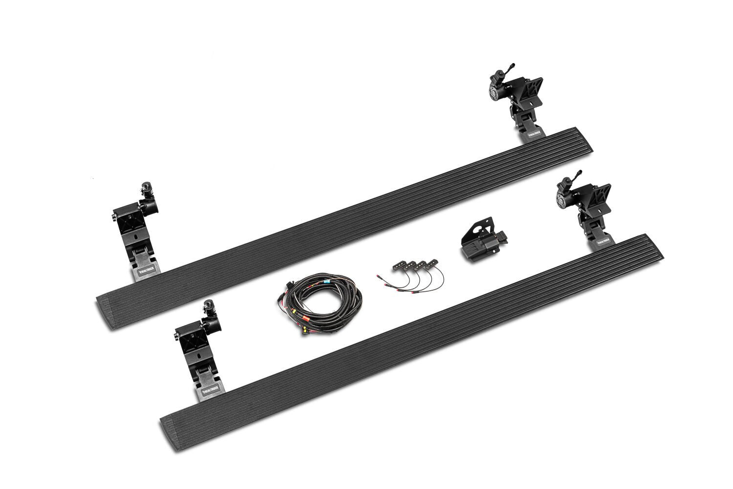 RealTruck VoltStep Electric Running Board Kit Textured Black 2019-2026 Sierra 1500 2020-2026 Sierra 2500/3500 HD Go Rhino