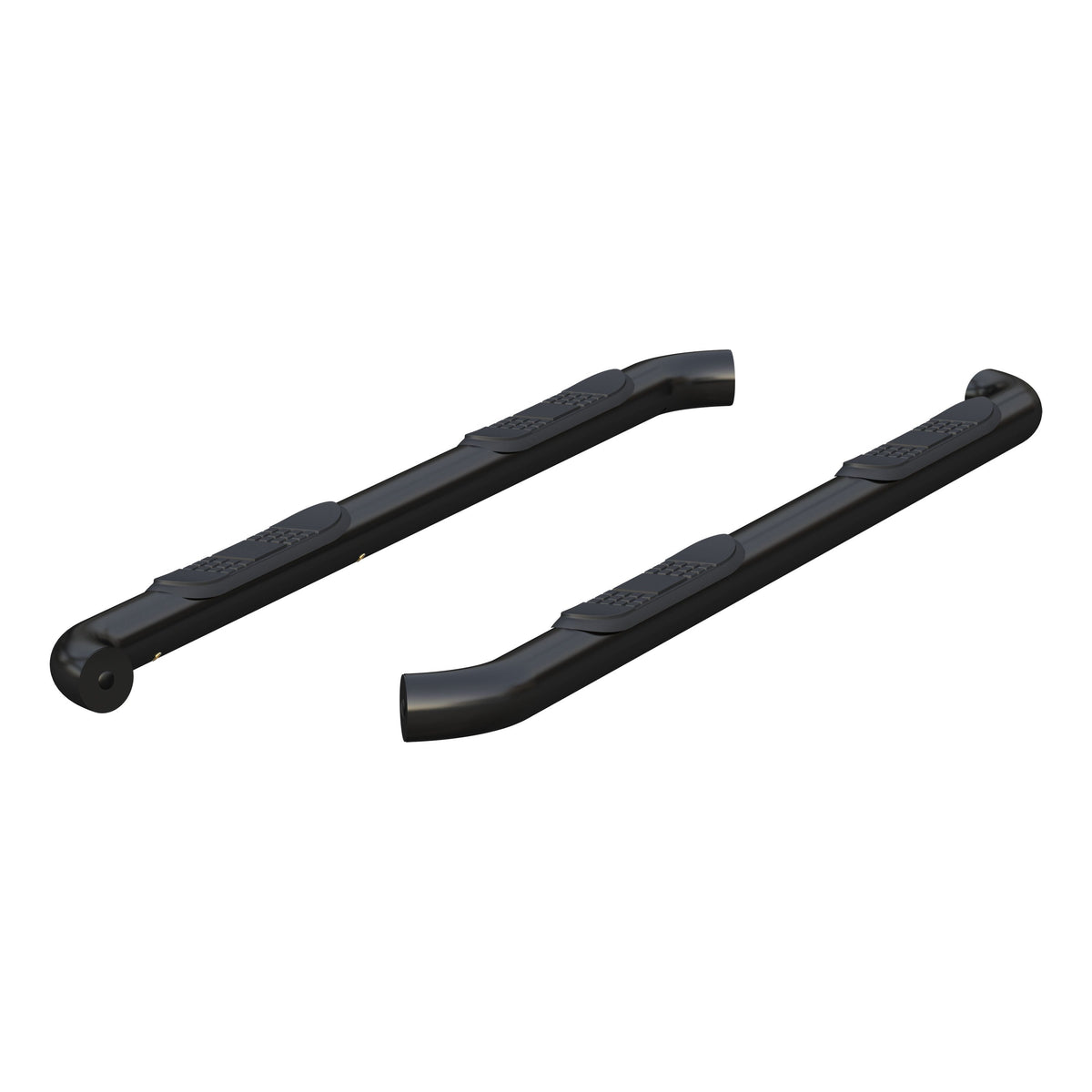 ARIES 3" Round Black Steel Side Bars, 2023-2026 Chevy Colorado, 2023-2026 GMC Canyon