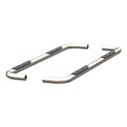 ARIES 3" Round Polished Stainless Side Bars, 2019-2026 Chevy/GMC Silverado/Sierra 1500, 2020-2026 Chevy/GMC Silverado/Sierra 2500HD/3500HD