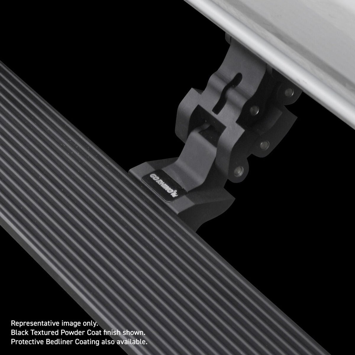 RealTruck VoltStep Electric Running Board Kit Protective Bedliner Coating 2007-2021 Toyota Tundra Extended Cab Go Rhino