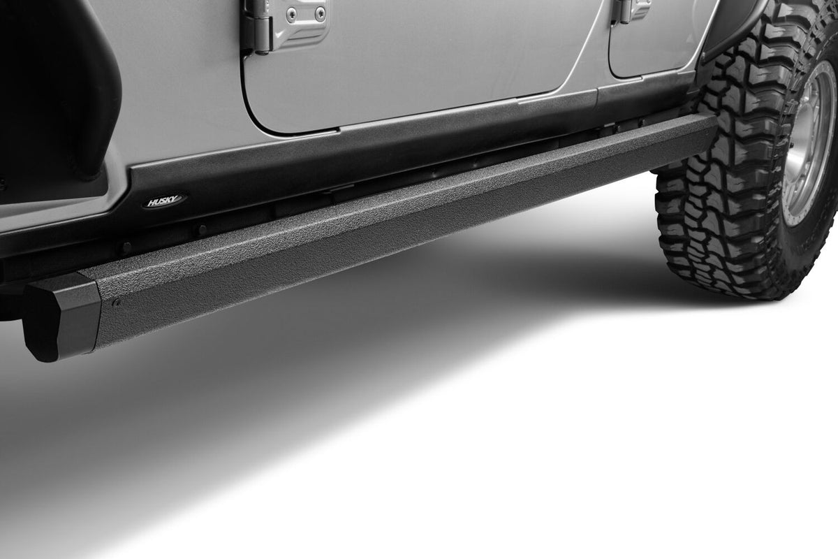 RealTruck VoltStep Electric Running Board Kit Protective Bedliner Coating 2018-2026 Jeep Wrangler Go Rhino