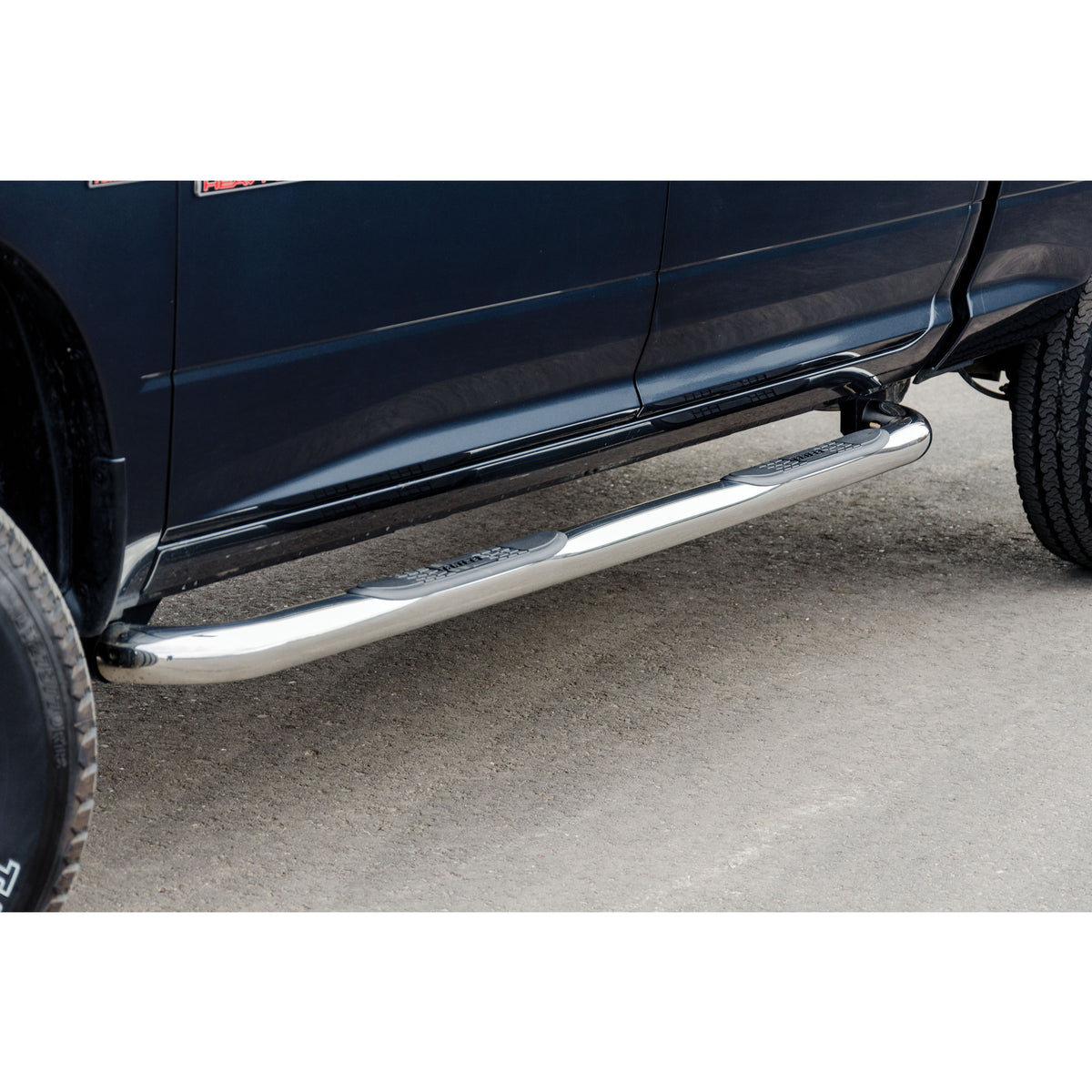 ARIES 3" Round Polished Stainless Side Bars, 2019-2026 Ram 2500/3500