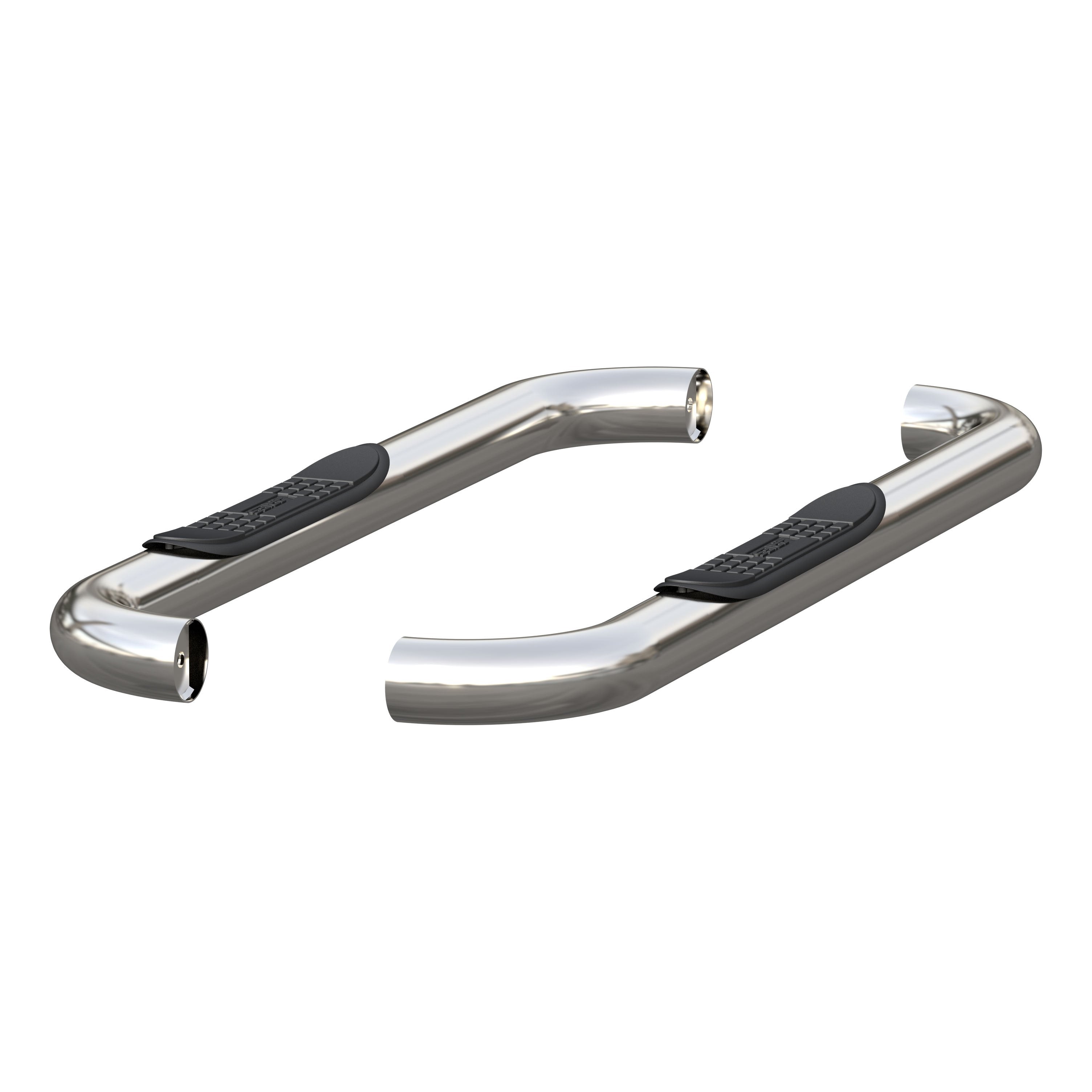ARIES 3" Round Polished Stainless Side Bars, 2019-2026 Ram 2500/3500