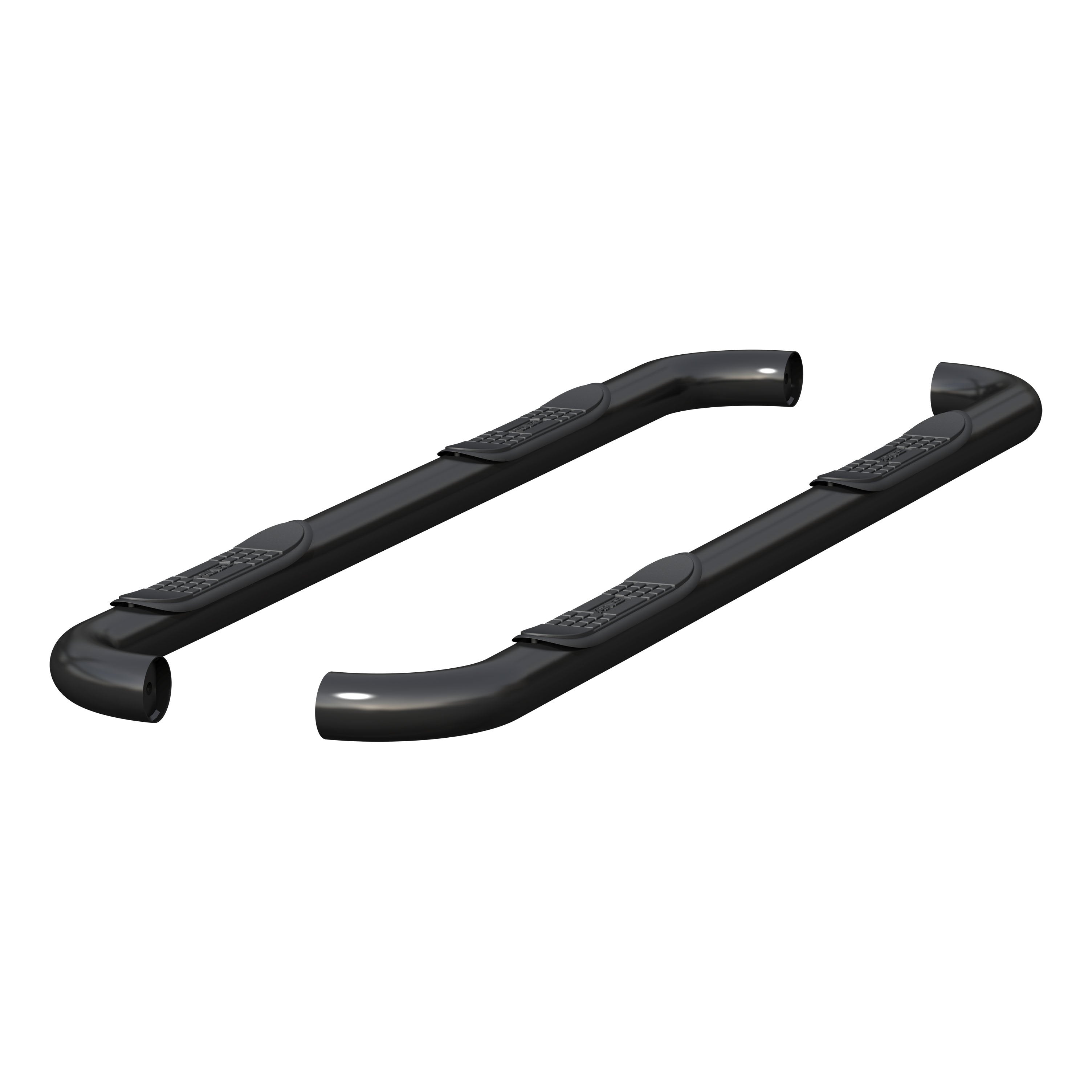 ARIES 3" Round Black Steel Side Bars, 2019-2026 Ram 2500/3500