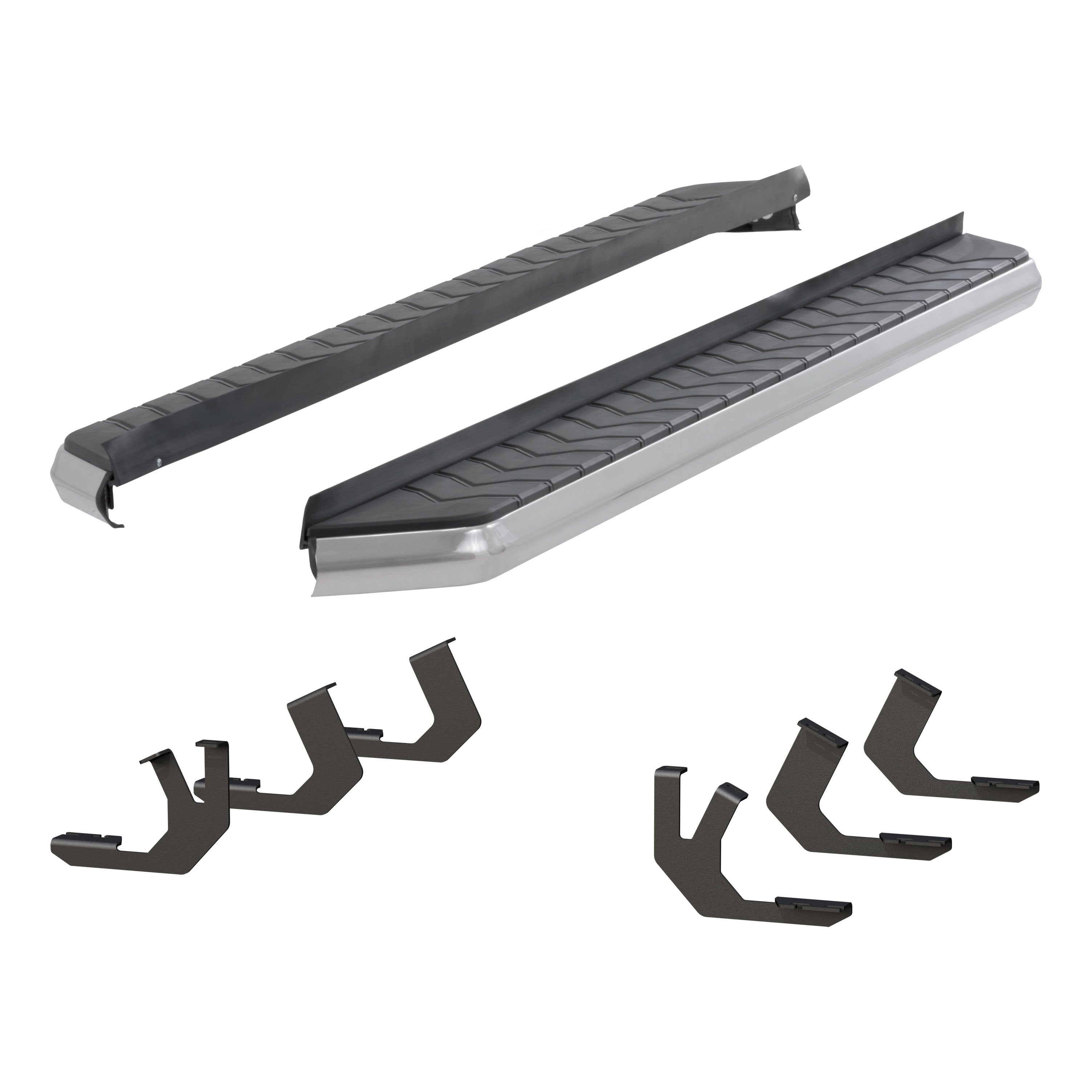 ARIES AeroTread 5" x 70" Polished Stainless Running Boards, 2014-2024 Toyota 4Runner
