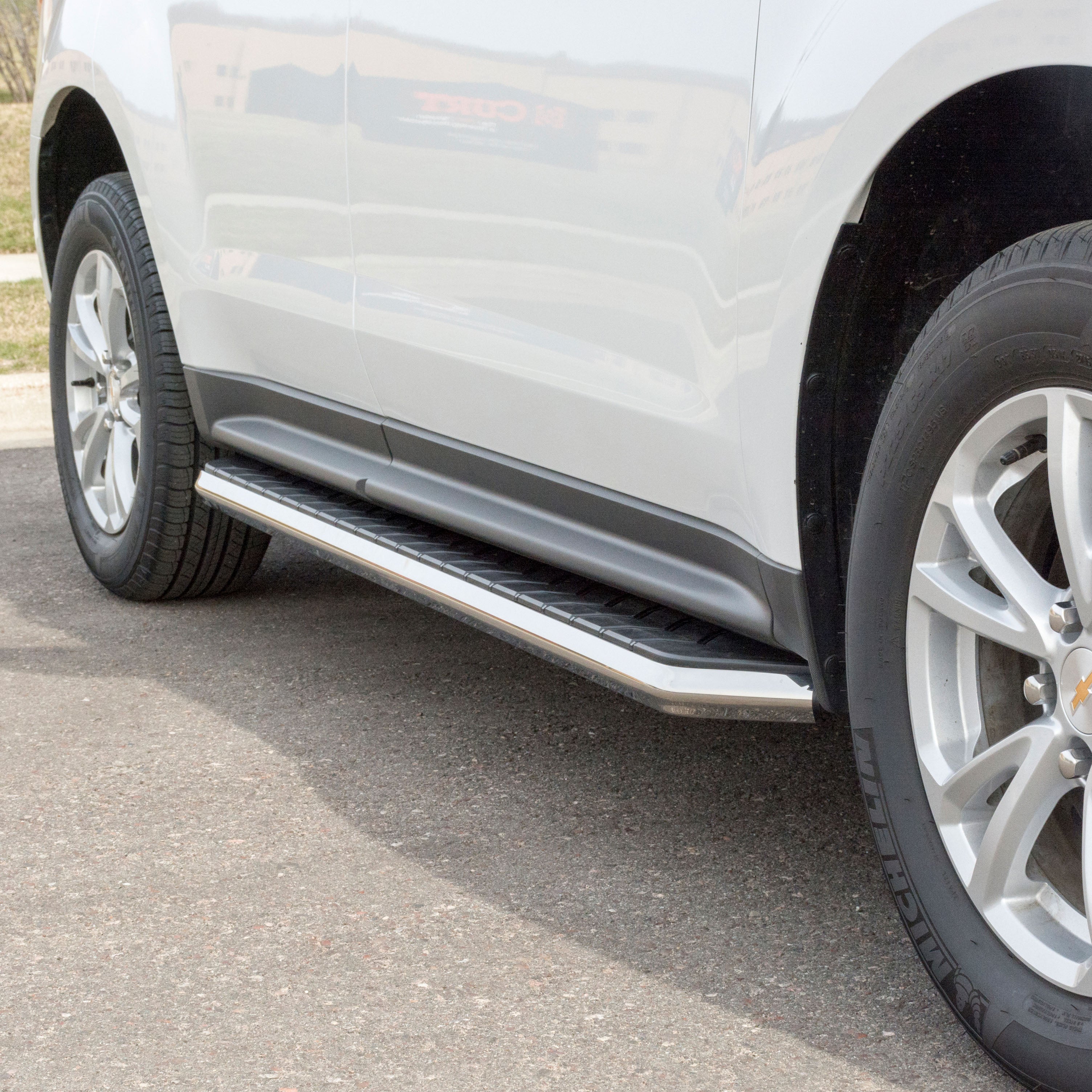 ARIES AeroTread 5" x 73" Polished Stainless Running Boards (No Brackets), 2011-2026 Dodge Durango, 2020-2026 Ford Explorer