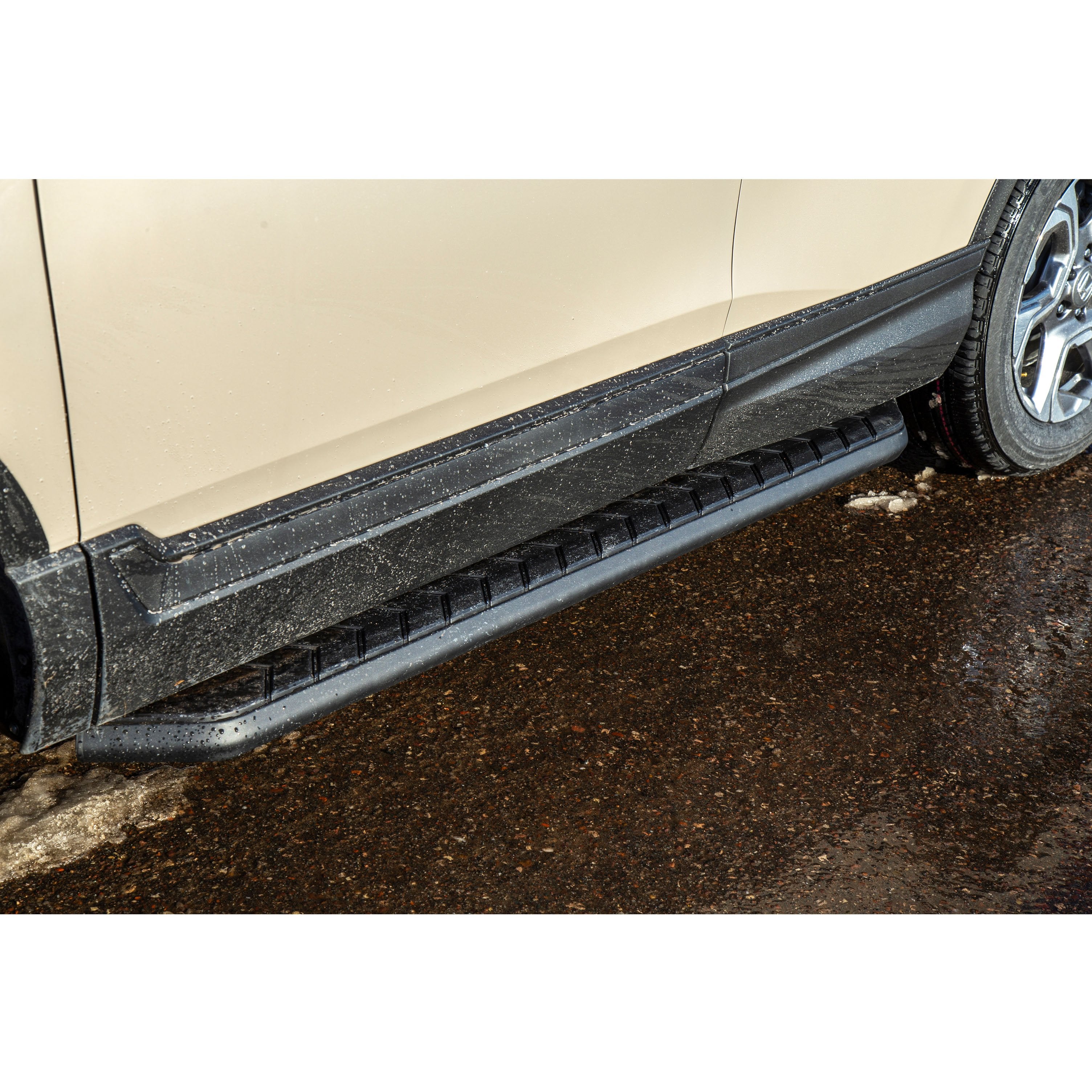 ARIES AeroTread 5" x 67" Black Stainless Running Boards (No Brackets), 2014-2024 Toyota 4Runner