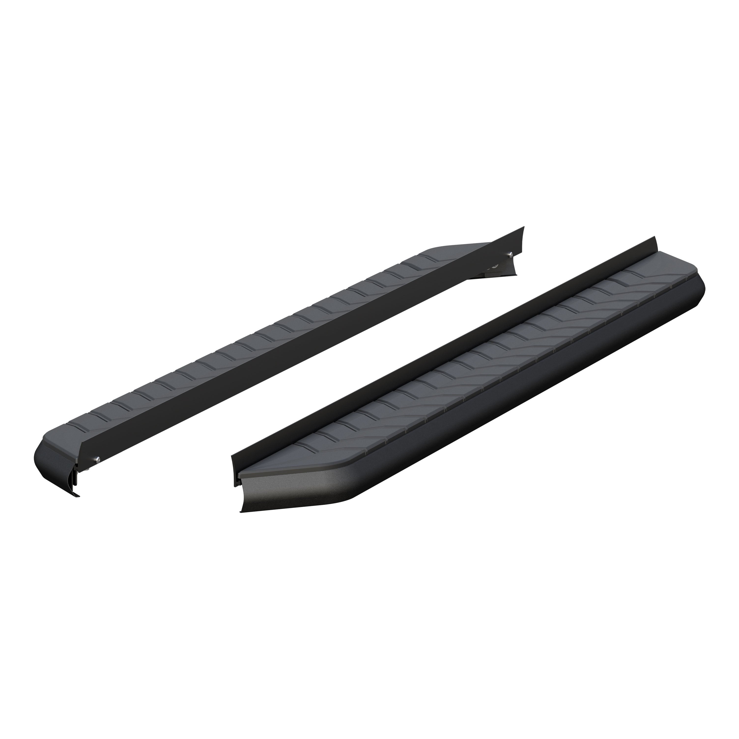ARIES AeroTread 5" x 70" Black Stainless Running Boards (No Brackets), 2014-2024 Toyota 4Runner