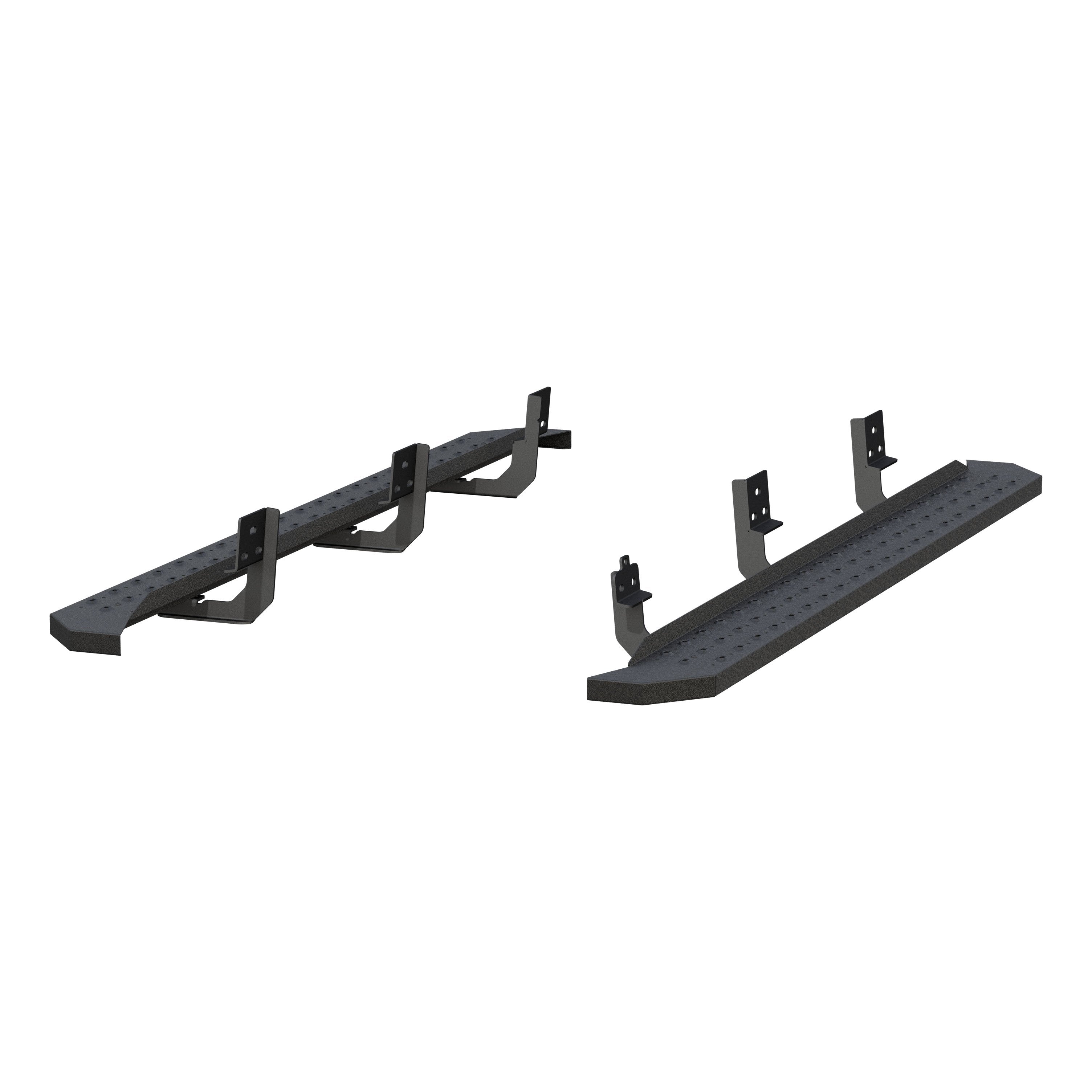 ARIES RidgeStep 6-1/2" x 85" Black Steel Running Boards, 2019-2026 Ram 2500/3500